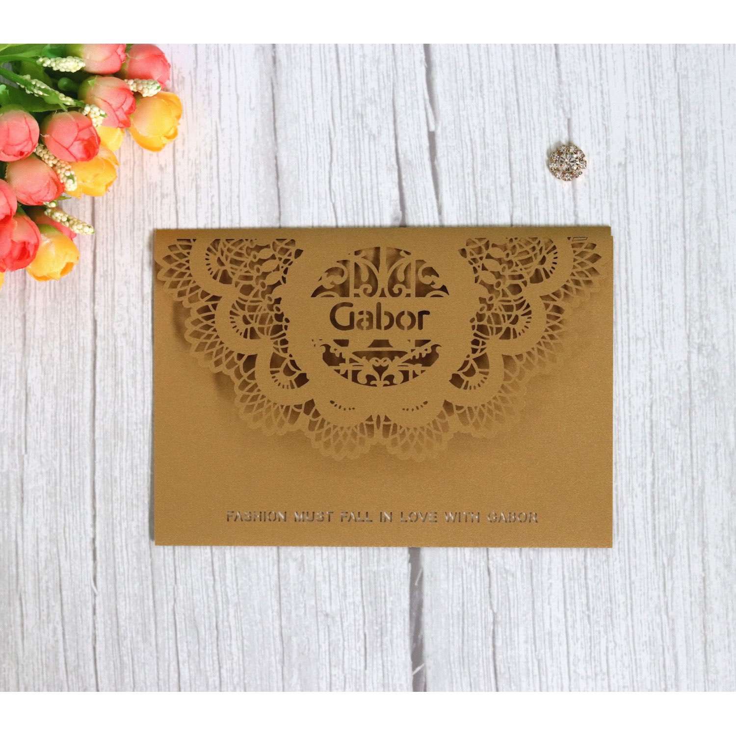 Logo Personalized Custom Laser Cut Invitation Card